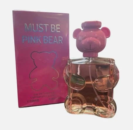 🍬 Must Be Pink Bear Perfume 3.4oz EDP | Inspired by Moschino Toy 2 Bubble Gum | Sweet, Fun & Cheerful Scent for Women